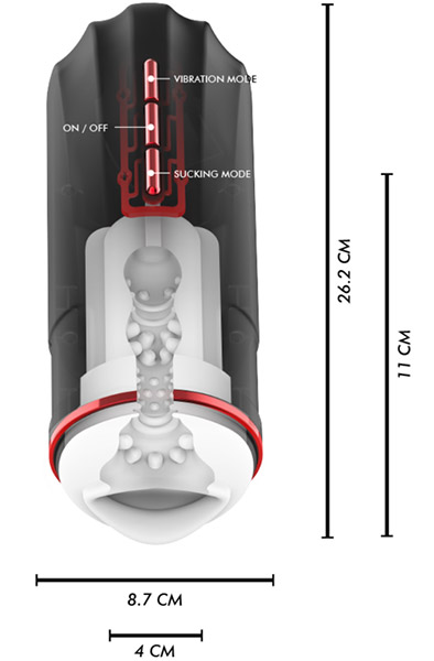 Megabite Mouth Suction & Vibration Masturbator