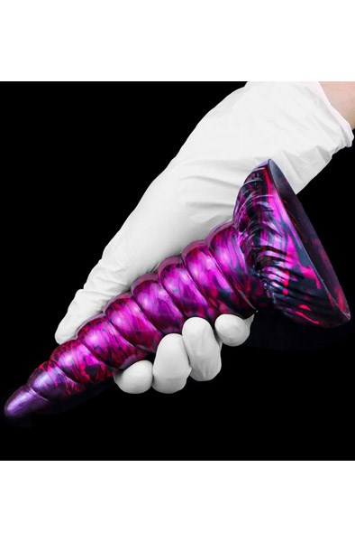 Metallic Dildo Unix Purple/Black 19,5 cm