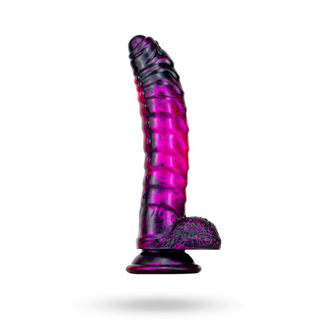 Metallic Fantasy Dildo Gasix Purple/Black 20,5 cm