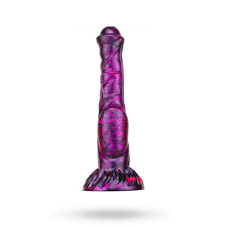 Metallic Fantasy Dildo Jumbox Purple/black 24 Cm