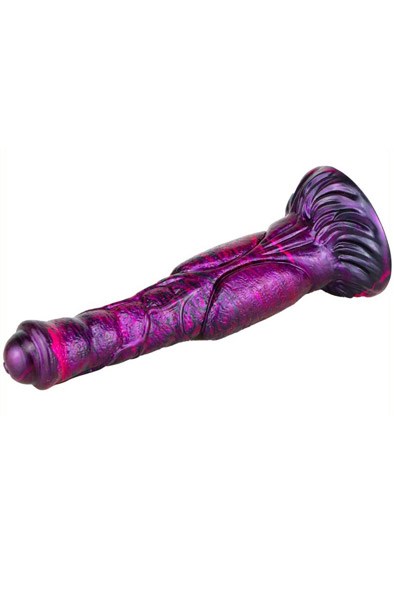 Metallic Fantasy Dildo Jumbox Purple/Black 24 cm