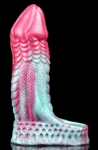 Monster Penis Sheath Leezard Blue-Pink 17 cm