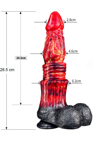 Monstered Dragon Dildo Postyr 26,5 cm