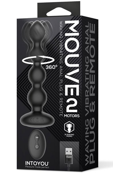 Mouve Butt Plug With Waving & Vibration With Remote