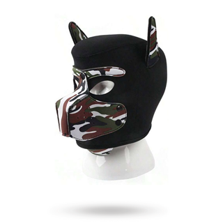 Neoprene Dog On Mask Black-camouflage