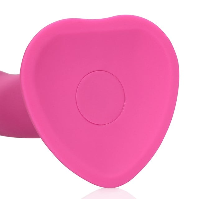 Non-Phallic Vibrating Dildo - Medium - Powerful Pink