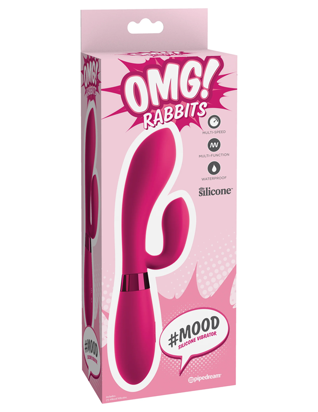 OMG! Rabbits #Mood Silicone Vibrator Pink