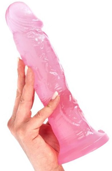 Ottavio Dildo Transparent Pink 23 cm