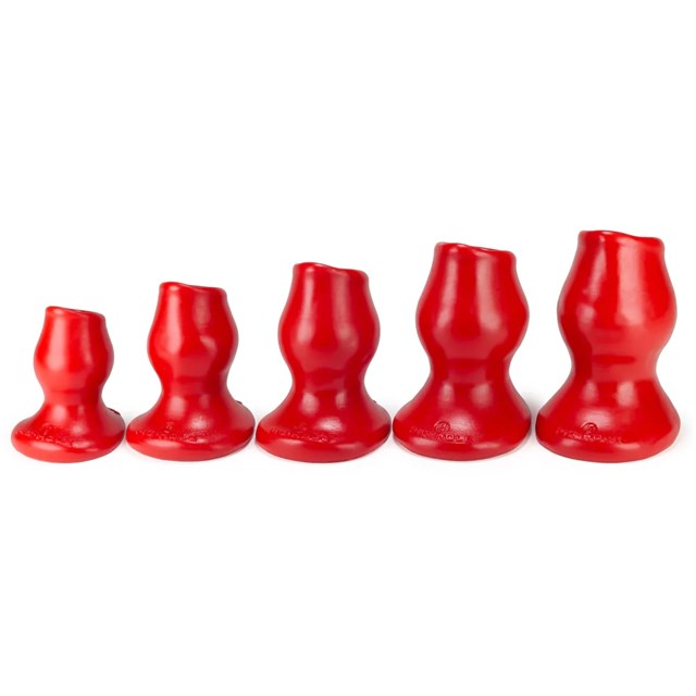 Pighole Hollow Butt Plug XL - Red