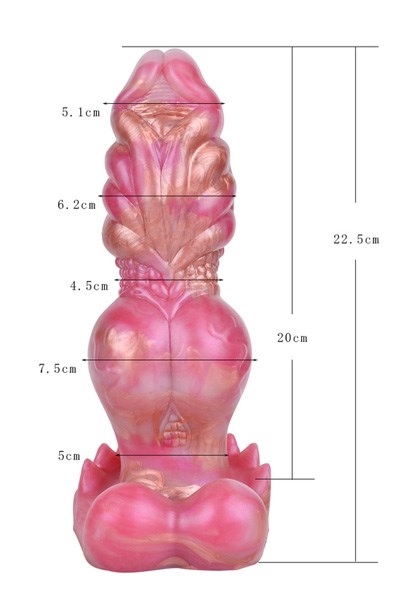 Pink Alien Jixaxe Dildo 22,5 cm