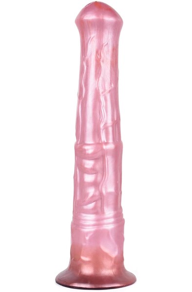 Pink Alien Jolly Star Metallic Dildo 36 cm