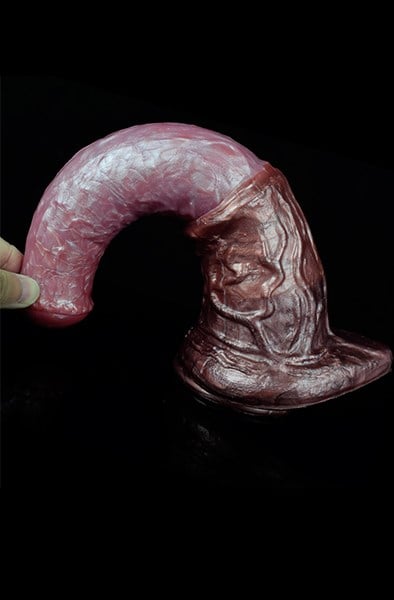 Pink Alien Strong Bello Metallic Dildo 28,5 cm