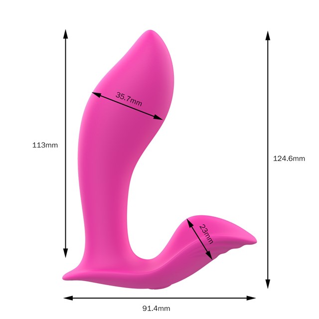 Pink Wearable Vibrator With Remote