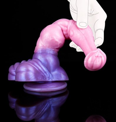 Pinky Jumpy Dildo Rose/Violet 28 cm