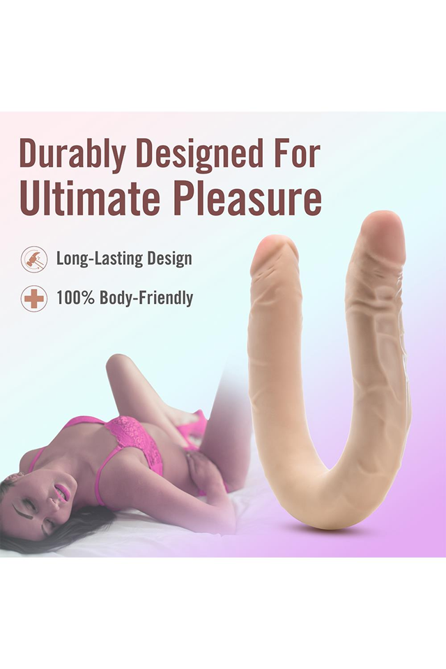 Posable Double Dong Beige 42 cm