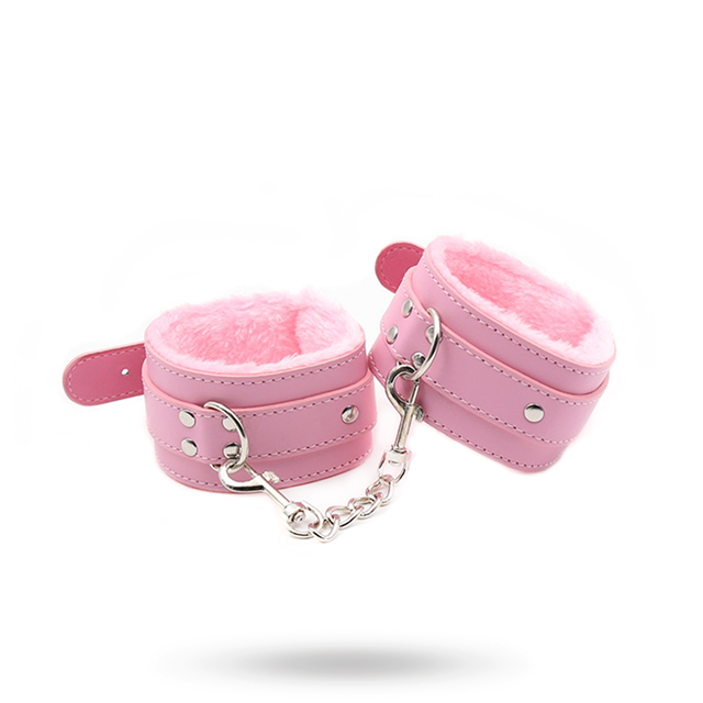 Premium Fur Lined Wrist Restraints Pink