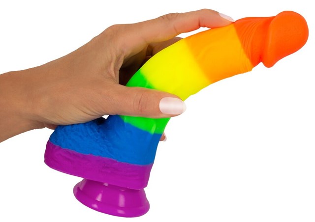 PRIDE! Rainbow Dildo 21 cm