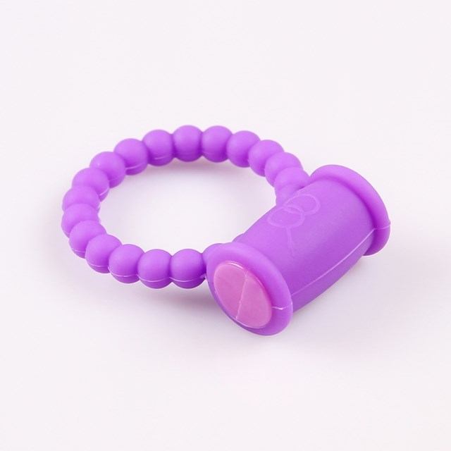 Purple Vibrating Cock Ring