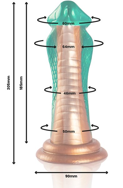 Python Dildo Cobra Green 20,5 cm