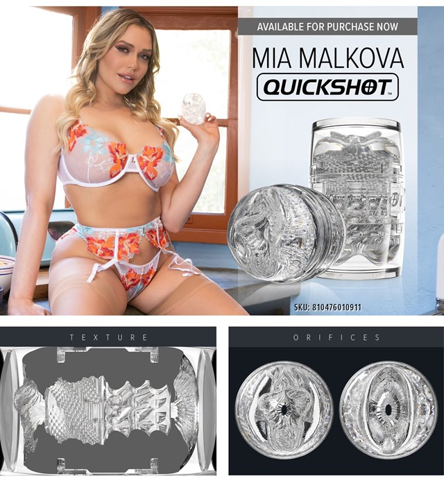 QUICKSHOT MIA MALKOVA KIT MED VUXEN AQUA GLIDMEDEL 150 ML & VUXEN TOY CLEANER 150ML