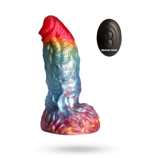 Rainbow Phoenix Vibrating Dildo 17,3 Cm