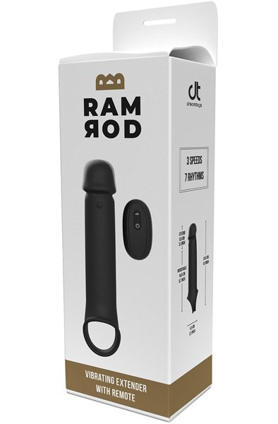 Ramrod Vibrating Extender With Remote 24 cm