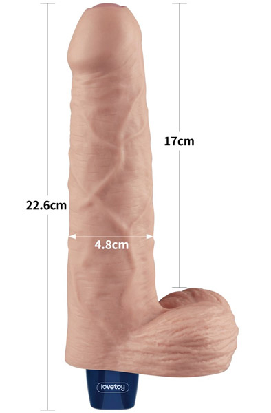 Rechargeable Vibrating Dildo 22,6 cm