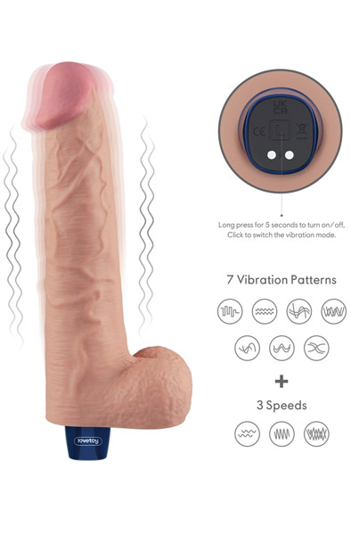 Rechargeable Vibrating Dildo 27,2 cm