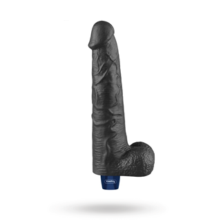 Rechargeable Vibrating Dildo Black 27,2 Cm