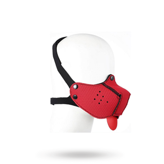 Red Puppy Neoprene Snout + Tongue