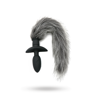 Rotating Plug With Grey Fur