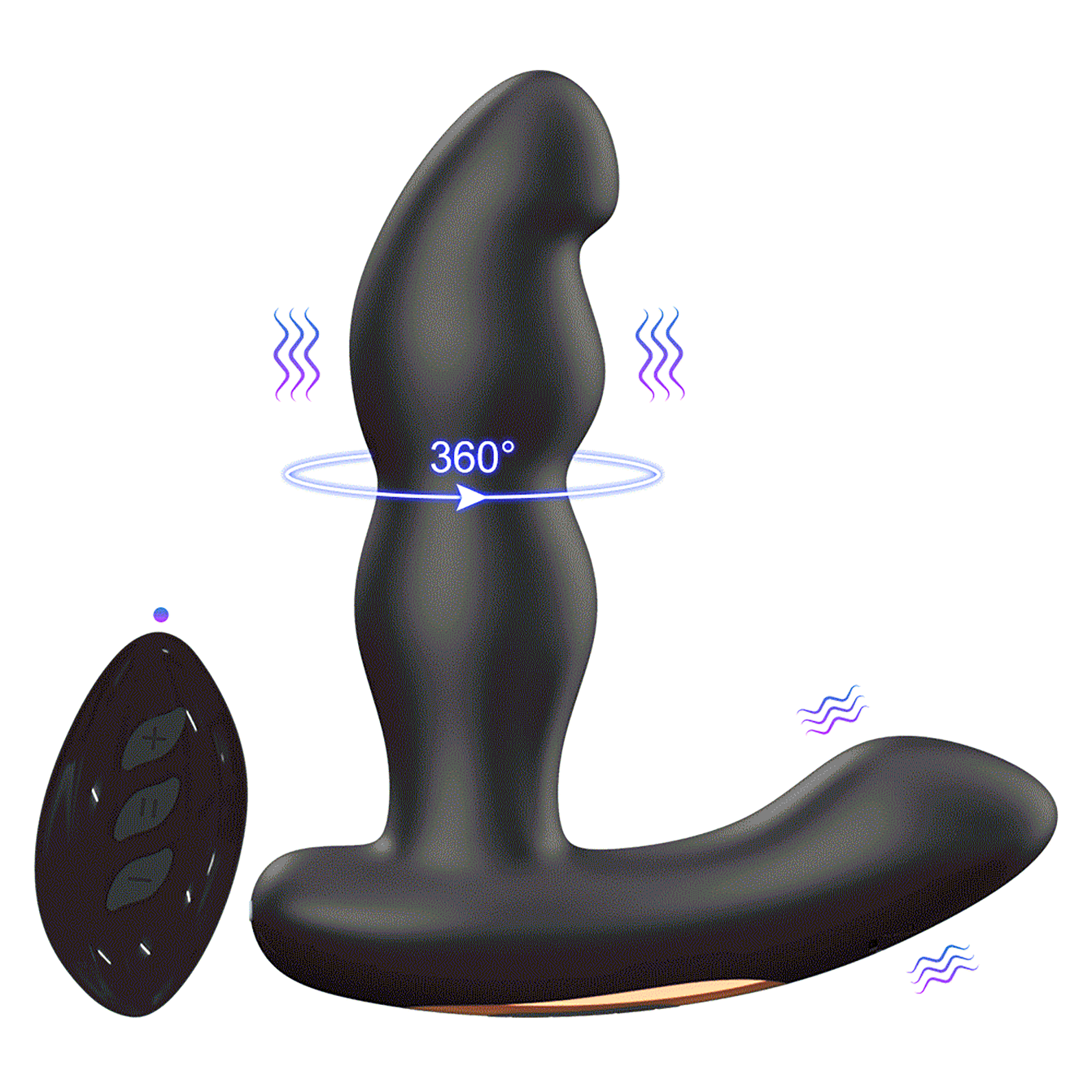 Rotating Prostate Massager With Remote Control