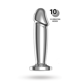 Sarmy Vibrating Chrome Anal Plug Small