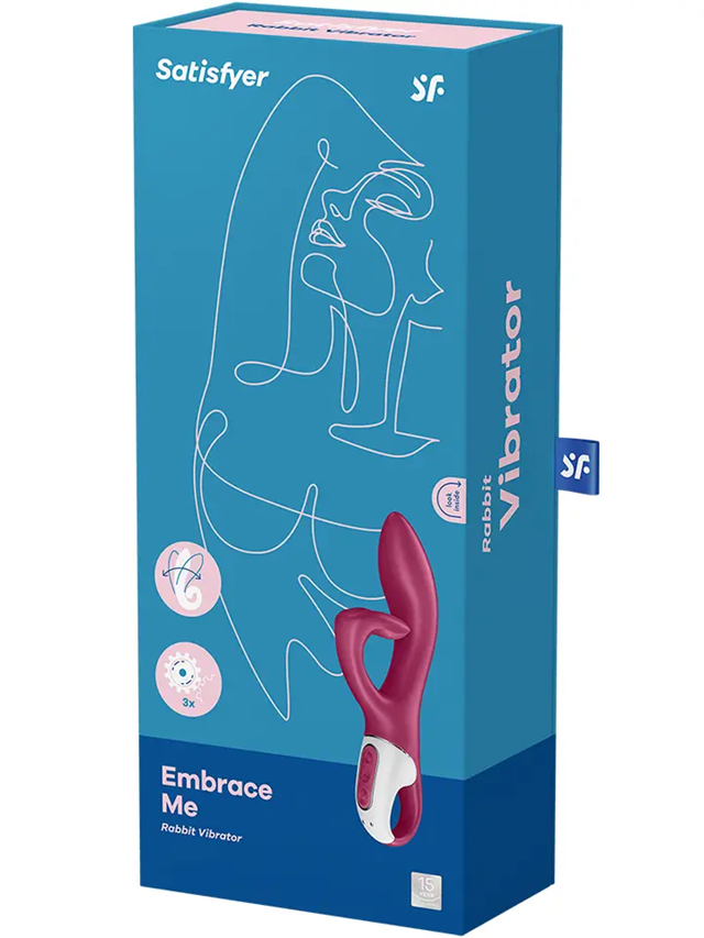 Satisfyer Embrace Me Rabbit Vibrator Berry