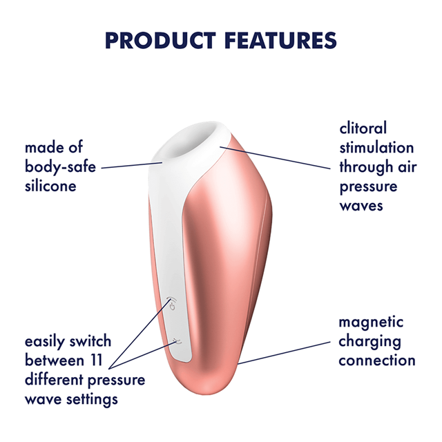 Love Breeze Air Pulse Lufttrycksvibrator - Koppar