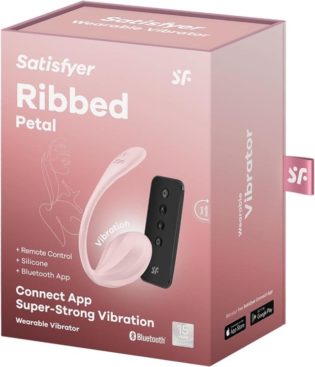 Satisfyer Ribbed Petal App Vibrator Pink