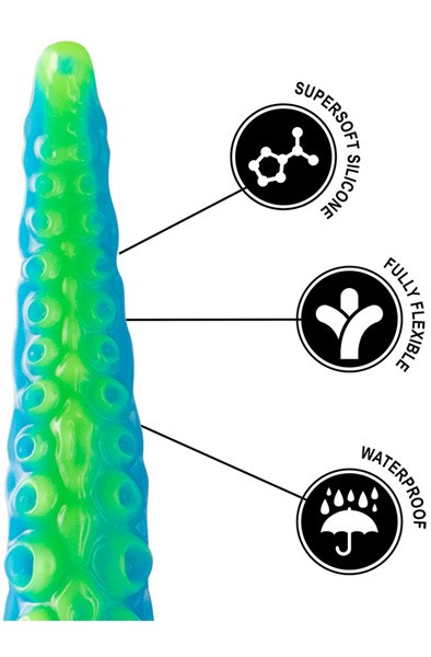 Scylla Fluorescent Tentacle Dildo 31,5 cm