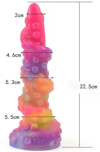 Seapok Glow-in-The-Dark Dildo 22,5 cm