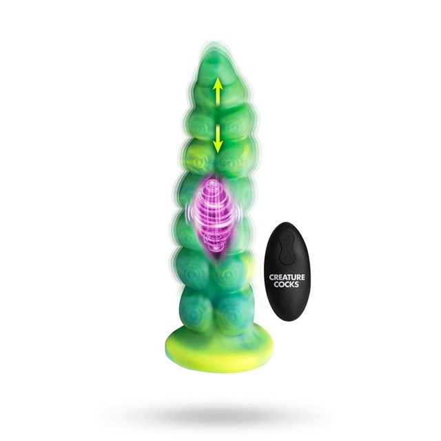 Squirmer Thrusting & Vibrating Dildo 23 cm