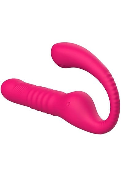 Strapless Strap-On Thrusting & Waving Pulse Dildo