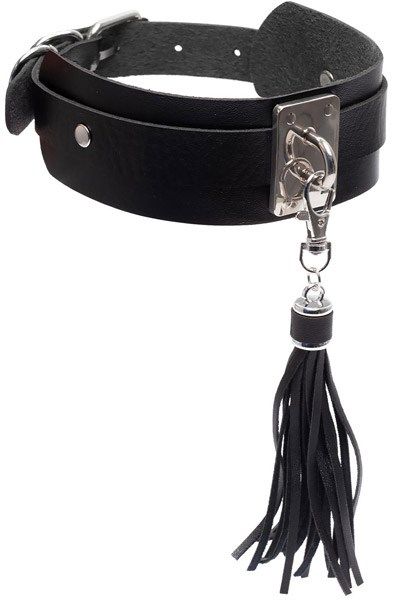 Teasing Tassel Collar Silver/Black