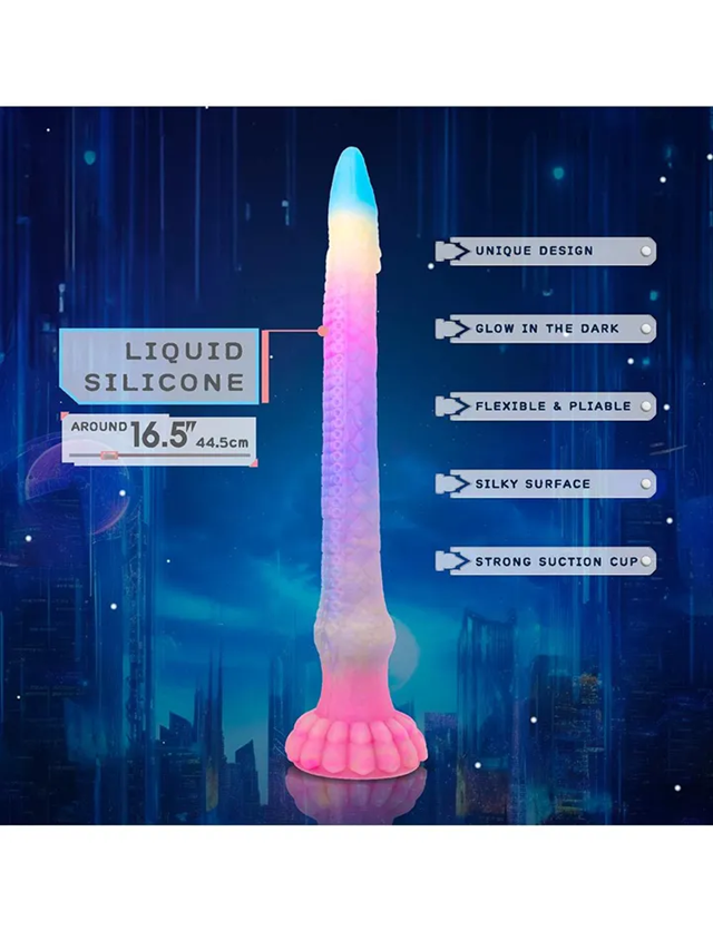 Tentaeel Glow In The Dark Dildo 44,5 cm