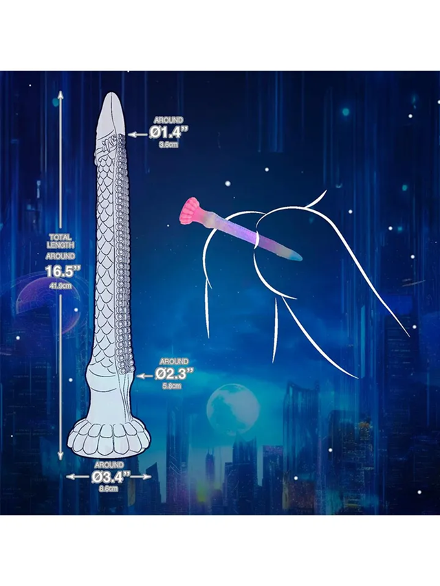 Tentaeel Glow In The Dark Dildo 44,5 cm