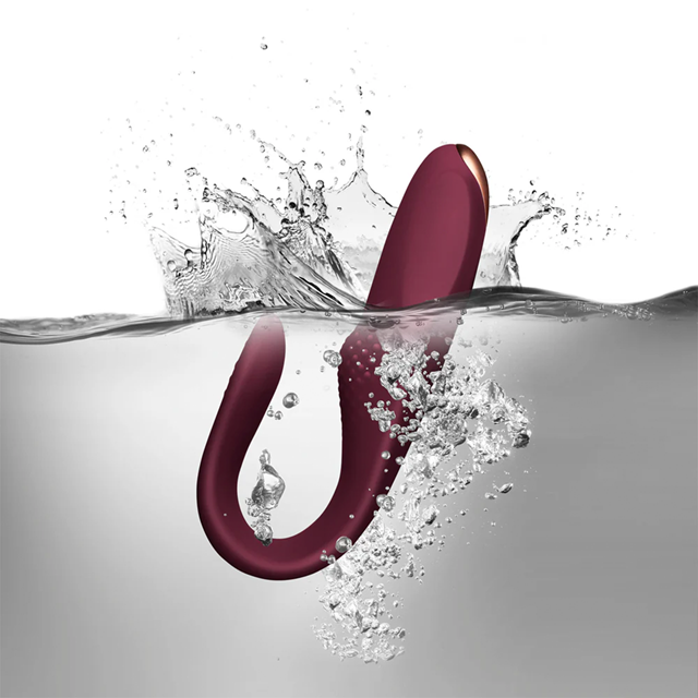 Two Vibe Burgundy Ultimate Flexible Pleasure Vibe