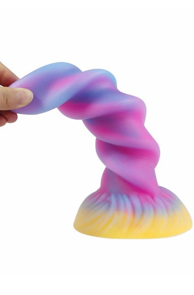 Unicorn Spiral Luminescent Dildo 21,5 cm