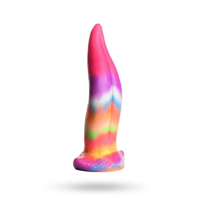 Unicorn Tongue Glow-in-the-Dark Dildo 21 cm