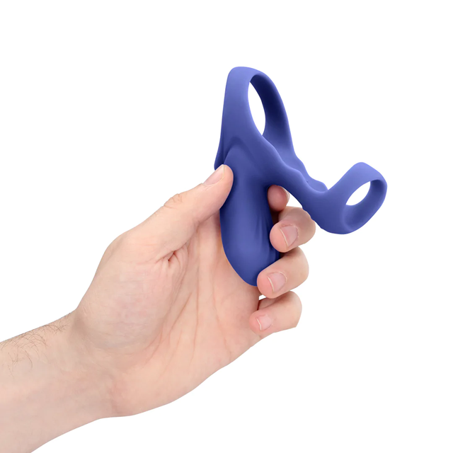 Vibrating Cockring with Clit Stimulation - Tamiya Blue