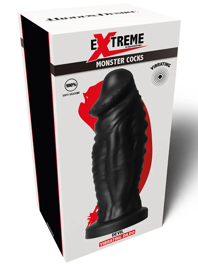 Vibrating Devil Monster Dildo 22 cm