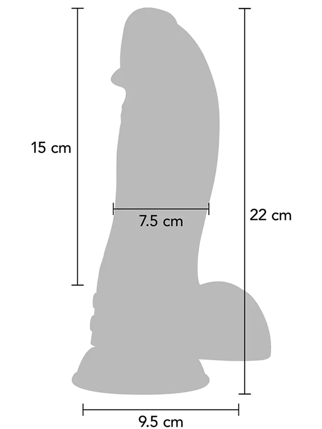 Vibrating Dinosaur Monster Dildo 22 cm