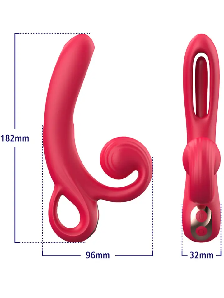 Vibrator With Tongue & Clitoral Stimulation